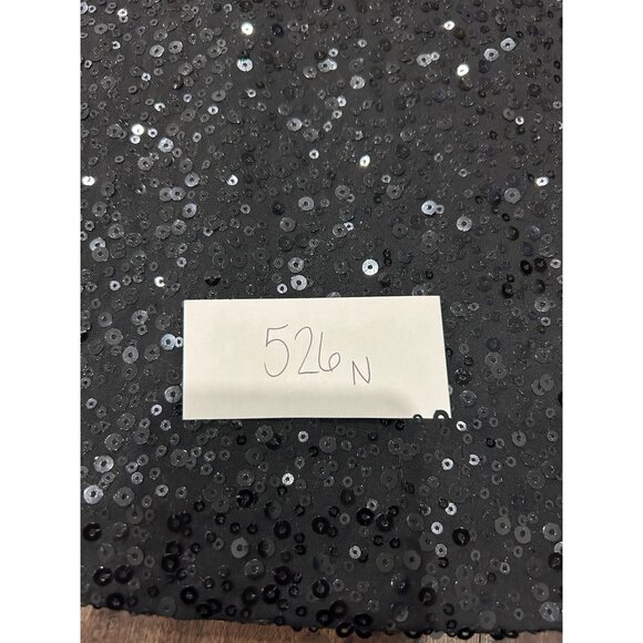 Lafayette 148 New York Black Sequin Silk Blend Long Sleeve Top Sz Small - Picture 9 of 9